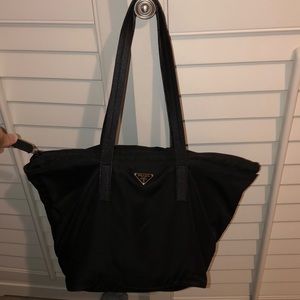 Authentic Prada black nylon bag